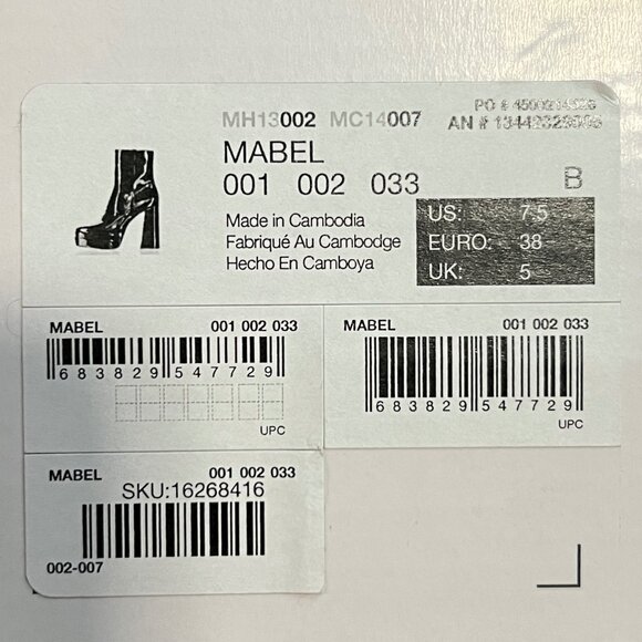 ALDO Mabel Block Heel Ankle Booties Black Size 7.5 Brand New Stylish ALDO BOOTS - Picture 3 of 5